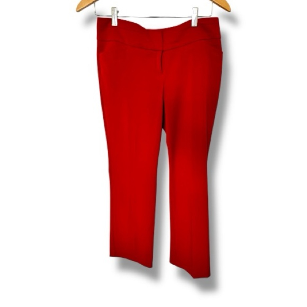 Worthington Petite Red Dress Pants Modern Fit Career Work Slacks Size 4P